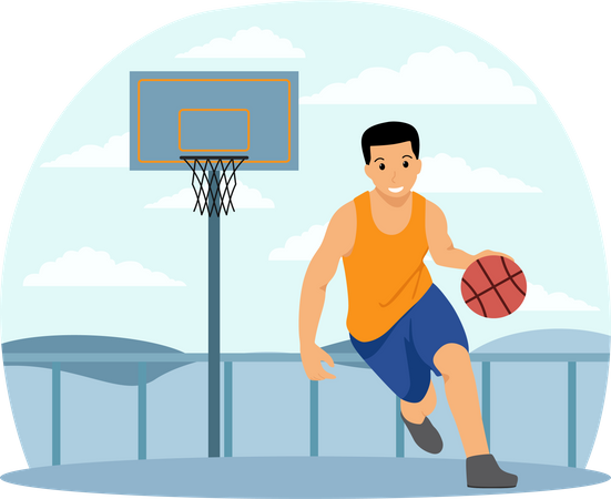 Basketball Player  Illustration