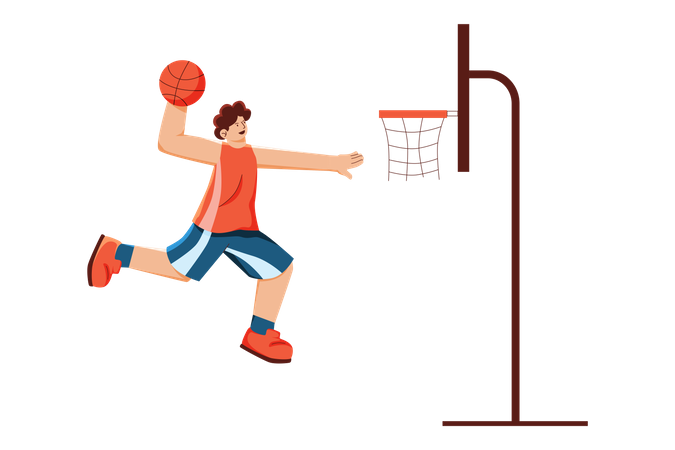 Basketball Player  Illustration