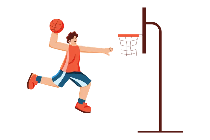 Basketball Player  Illustration