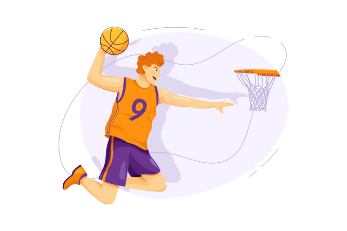 Basketball player  Illustration