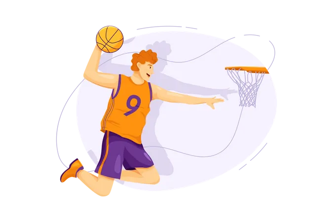 Basketball player  Illustration