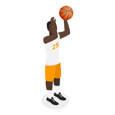 Basketball Player  Illustration