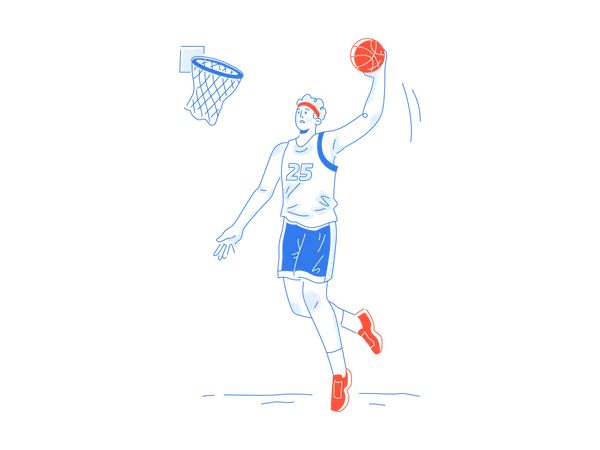 Basketball player  Illustration