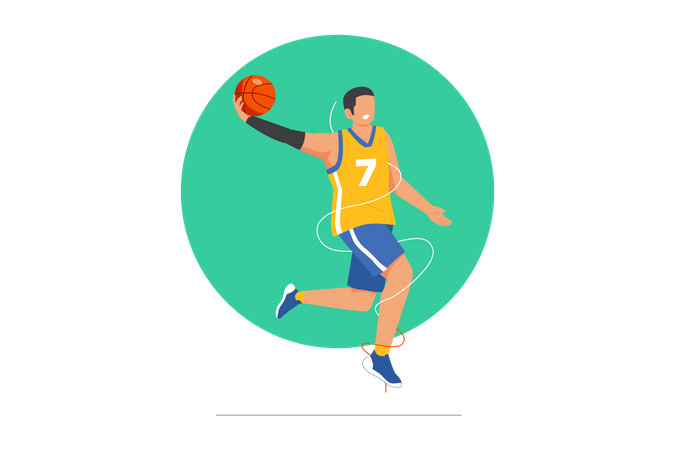 Basketball Player  Illustration