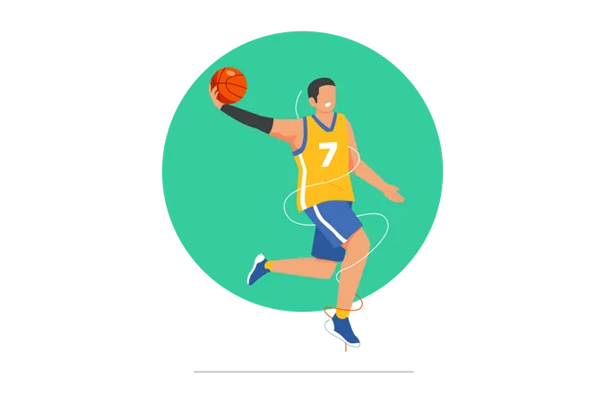 Basketball Player  Illustration