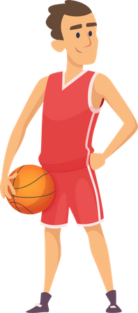 Basketball Player  Illustration