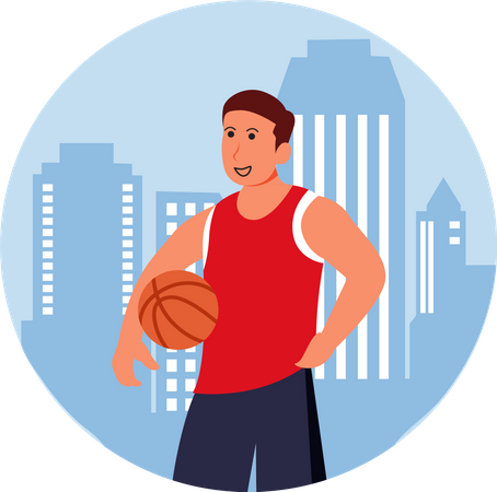 Basketball Player  Illustration