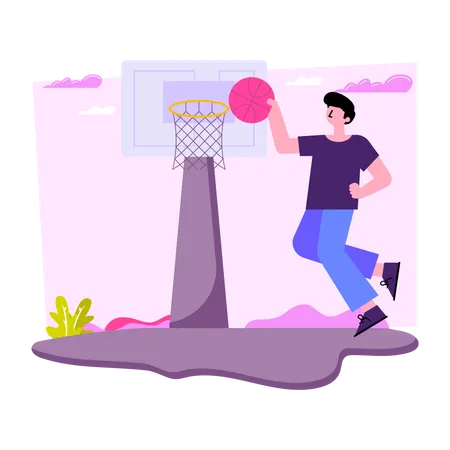 Basketball Player  Illustration