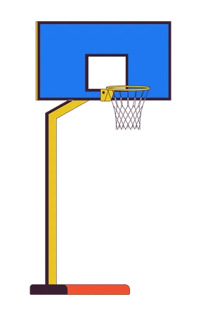 Basketballschild an Stange  Illustration