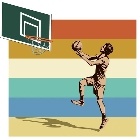 Basketball-Schuss  Illustration