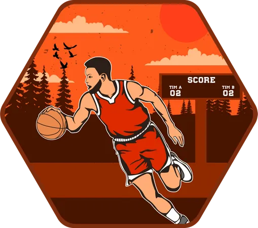 Basketball Tournament  Illustration