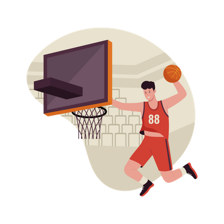 Basketball-Übung  Illustration