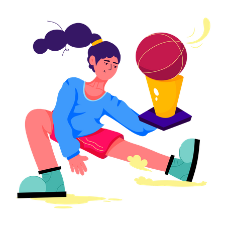 Basketball Winner  Illustration