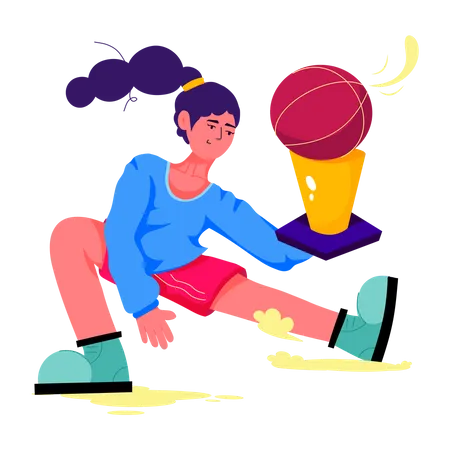 Basketball Winner  Illustration