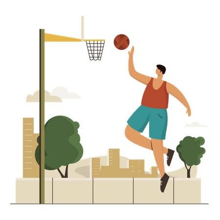 Basketball-Spieler  Illustration