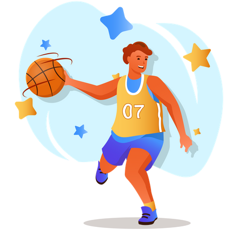 Basketballspieler  Illustration