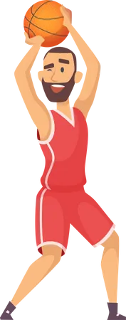 Basketball-Spieler  Illustration