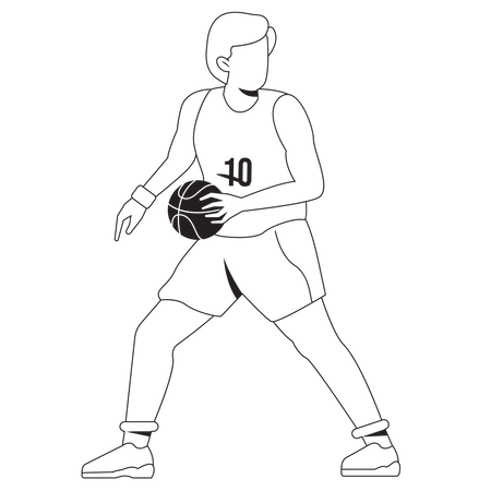 Basketball-Spieler  Illustration