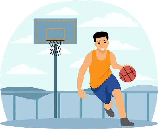 Basketball-Spieler  Illustration