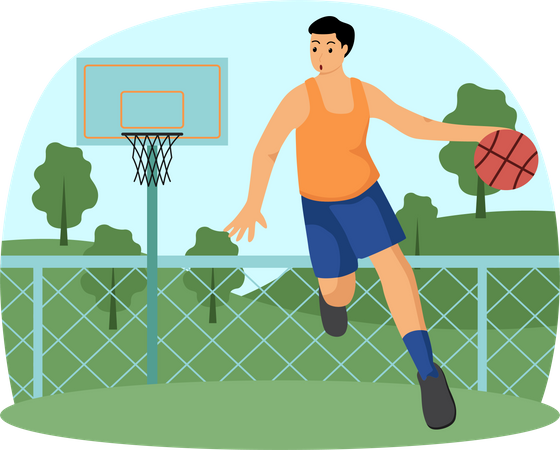 Basketball-Spieler  Illustration