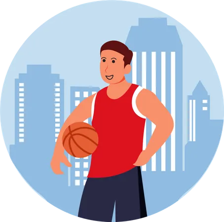 Basketball-Spieler  Illustration