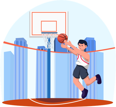 Basketball-Spieler  Illustration