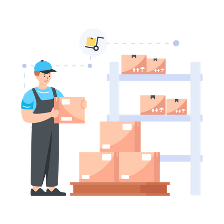 Bastidores de almacenamiento  Ilustración