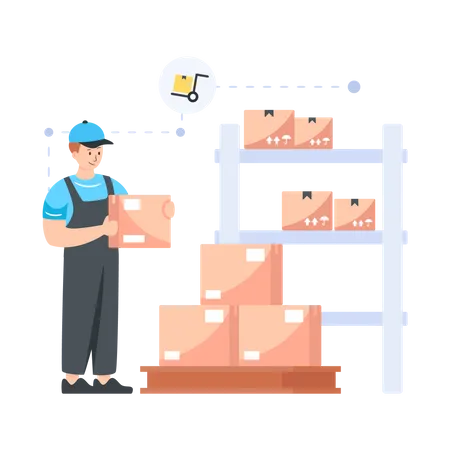 Bastidores de almacenamiento  Ilustración