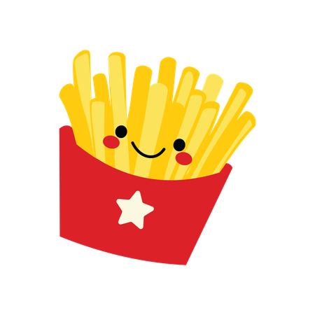 Batatas fritas  Ilustração