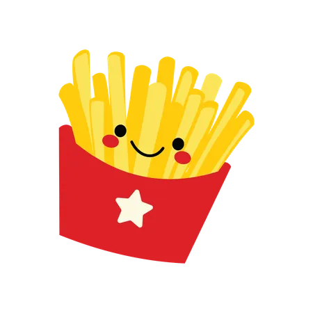 Batatas fritas  Ilustração