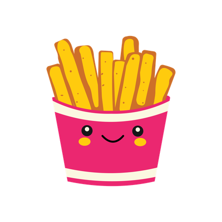 Batatas fritas  Ilustração