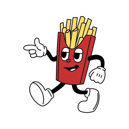 Batatas fritas  Ilustração