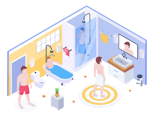 Bathroom  Illustration