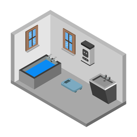 Bathroom decor  Illustration