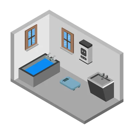 Bathroom decor  Illustration