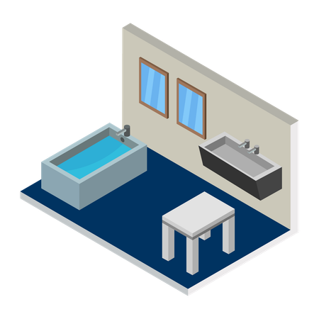 Bathroom decor  Illustration