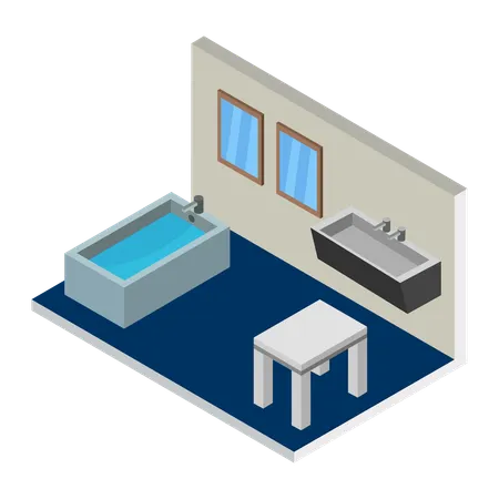 Bathroom decor  Illustration