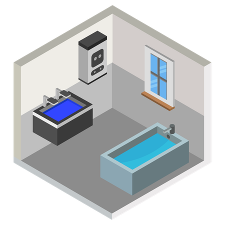Bathroom decor  Illustration