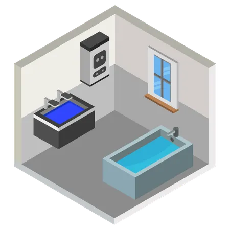 Bathroom decor  Illustration