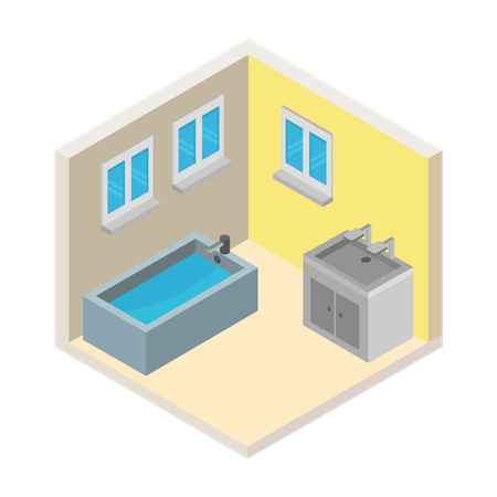 Bathroom decor  Illustration