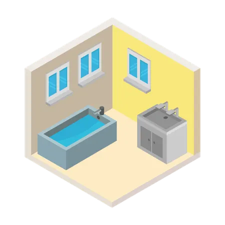 Bathroom decor  Illustration