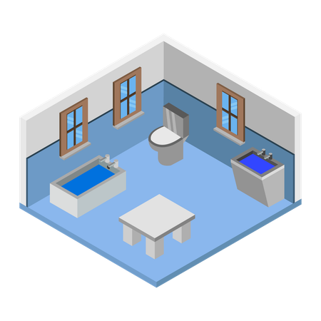 Bathroom  Illustration