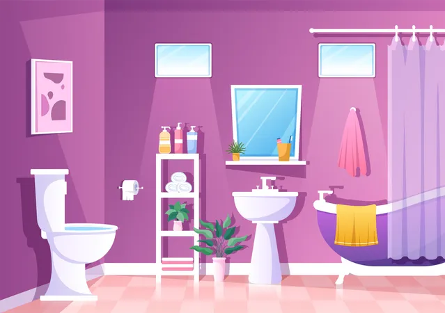 Bathroom  Illustration