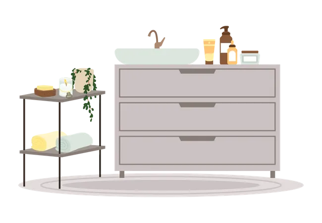 Bathroom Interior  Illustration