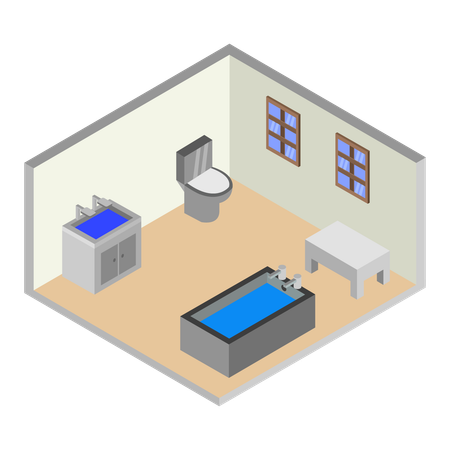 Bathroom setup  Illustration
