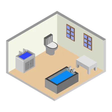 Bathroom setup  Illustration