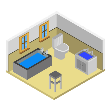 Bathroom setup  Illustration