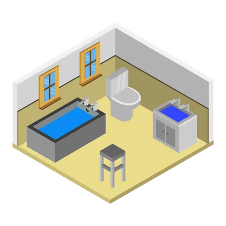Bathroom setup  Illustration