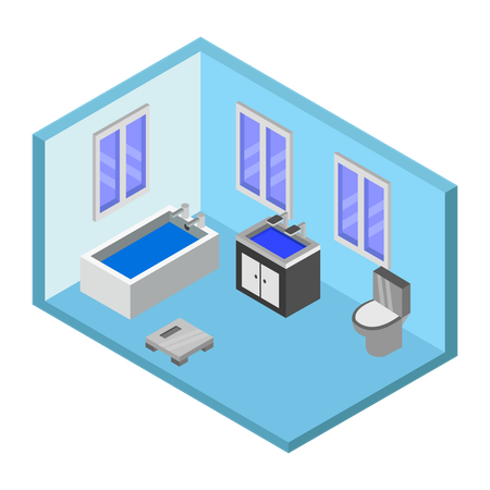 Bathroom setup  Illustration
