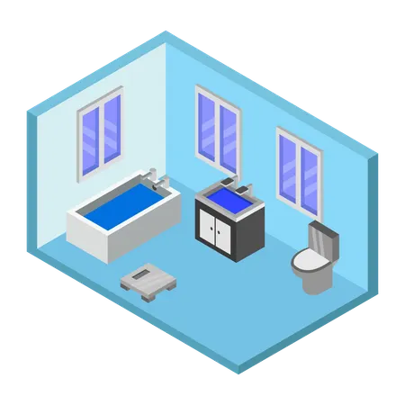 Bathroom setup  Illustration